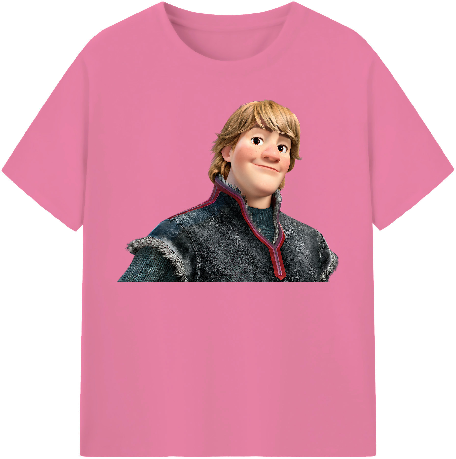 （画像用） アナと雪の女王 アンナ エルサ Frozen Anna Elsa 綿100％半袖Tシャツ（フロントプリント）